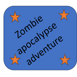 Zombie apocalypse adventure V3 logo