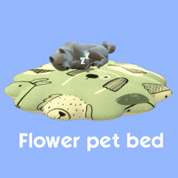 Flower pet bed