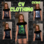 clothing cv367 black t-shirt with cat ( base game compatible ) logo