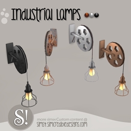 Roller wheel Sconce - Industrial Lamp 💡⚙️