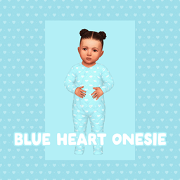 Blue Heart Onesie Infant