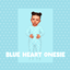 Blue Heart Onesie Infant