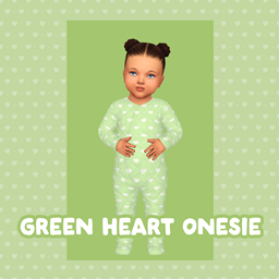 Green Heart Onesie Infant