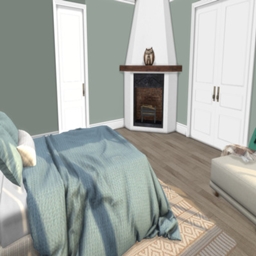 blue bedroom