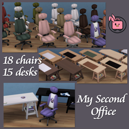 Second Office Desk and Chair set
