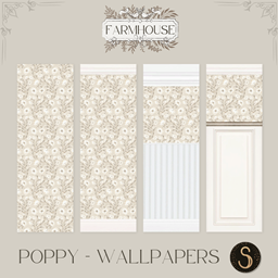 Sims4Luxury - Farmhouse 2024 - Poppy - Wallpapers