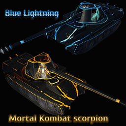 Skorpion G Lightning Blue Skin and Mortal Kombat Scorpion skin