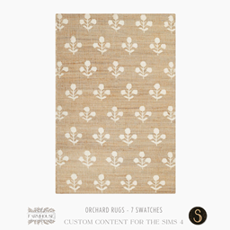 Sims4Luxury - Farmhouse 2024 - Orchard - Rugs