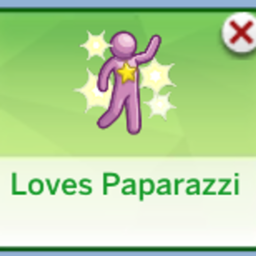 Loves Paparazzi Trait By KiaraSims4Mods | Chinese Translation