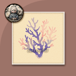 Minimalist Coral Square Painting #1 Samtuse963 logo