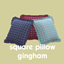 Square Pillow Gingham logo