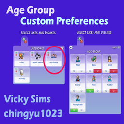 Age Group Custom Preferences | Chinese Translation