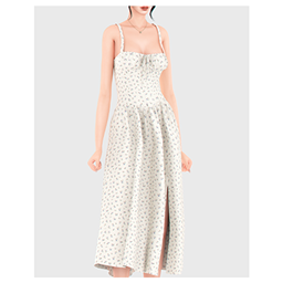 Maple Bustier Midi Dress
