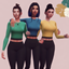 Simple Crop top logo