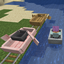 Train On The Water Boat On A Track logo