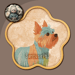 Cute Dog Flower Frame #1 Sellable Samtuse963