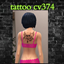 tattoo cv374 upper back alien skull ( base game compatible ) logo