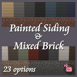 Painted Siding and Mixed Brick