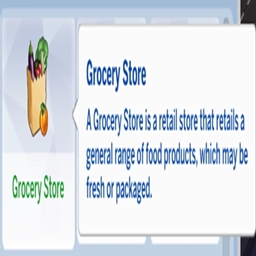 Grocery Store Lots Trait By KiaraSims4Mods Spanish Translation