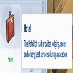 Hotel Lots Trait By KiaraSims4Mods Spanish Translation