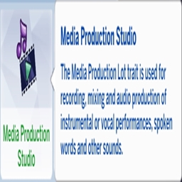 Media Production Studio Lot Trait By KiaraSims4Mods Spanish Translation