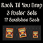 Rock Til You Drop Posters - 3 Sets logo