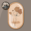 HQ Minimalist Flower Oval Frame #2 Samtuse963 logo