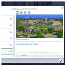 Active Higher Education Career by kiarasims4mods Spanish Translation