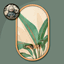 HQ Minimalist Plant Oval Frame #2 Samtuse963 logo
