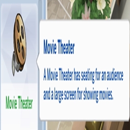 Movie Theater Lot Trait By KiaraSims4Mods Spanish Translation