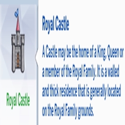 Royal Castle Lots Trait By KiaraSims4Mods Spanish Translation