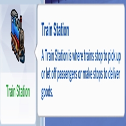 Train Station Lot Trait By KiaraSims4Mods Spanish Translation