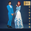 Winter wedding clothing set logo