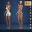 Huescape sweet retro bathing suit - Basegame compatible logo