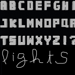 Chokbok's alphabet lights and stuff project image