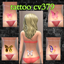 tattoo cv379 lower back colored butterfly ( base game compatible ) logo