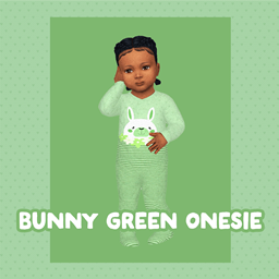 Bunny onesie Green Infant