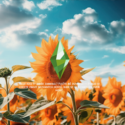Sunflowers in the wind  loading screen logo