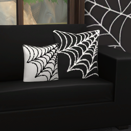Cozy Cobweb Pillow logo
