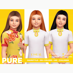 CasualSims - Pure Hairstyle For Children (NO BRAIDS VERSION)
