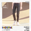 Boy's Casual Business Stretch Slim Fit Elastic Waist Pants logo