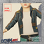 Toddler's Strappy Sleek Round Collar Denim Jacket with Undershirt logo