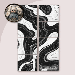 HQ Achromatic Modern Collage Painting #1 Samtuse963 project image