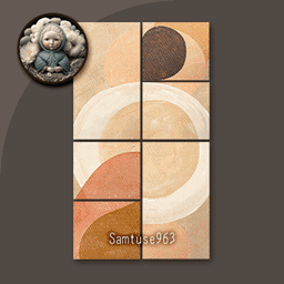 HQ Abstract Modern Collage Painting #4 Sellable Samtuse963 logo