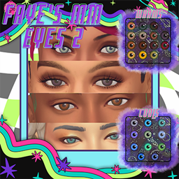 fayethegray - maxis match eyes 2 - all logo