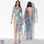 Sheer Shiny Mirror Gown logo