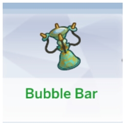 Bubble Bar Lot Trait by kiarasims4mods Spanish translation