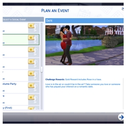 Date Event by kiarasims4mods Spanish translation