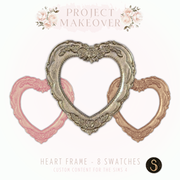 Sims4Luxury - Project Makeover - Heart wall frame