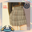 Women's Luxurious Pleated Side Skirt Winter School Uniform logo